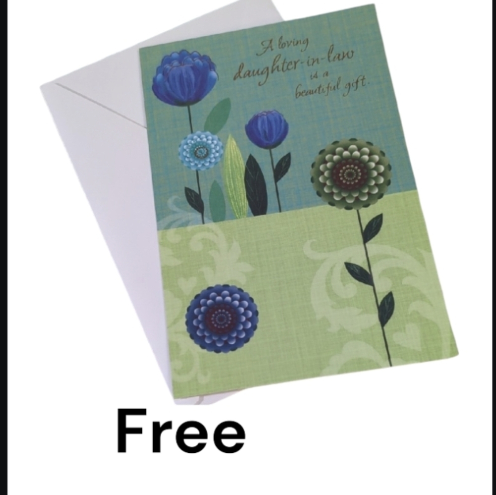 Free With Purchase Floral Greeting Card for Daughter-in-Law